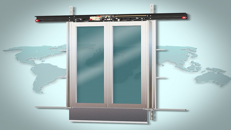 2 PANEL MERKEZİ CAM KAT KAPISI